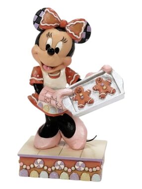 JIM SHORE DISNEY Figurine MINNIE MOUSE Gingerbread Cookies  Baking Bliss